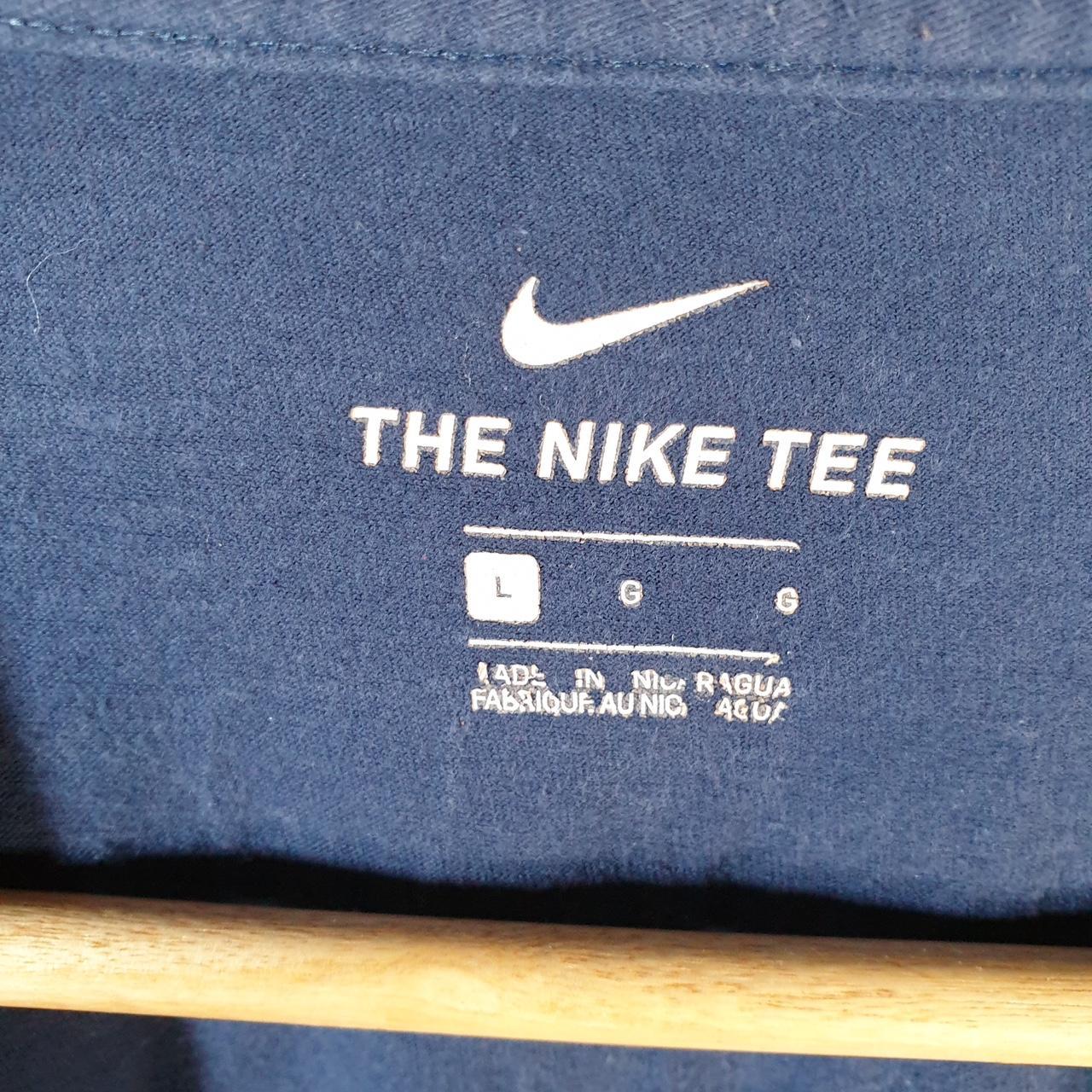 Vintage Nike MLB Astros Spellout T Shirt Mens Large Navy Blue Logo Swoosh Athletic