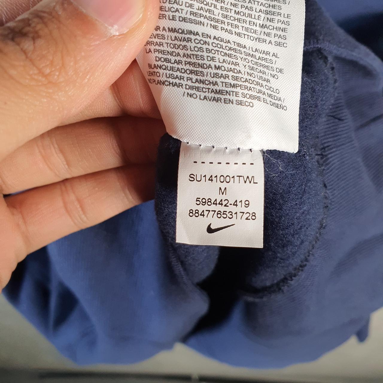 Vintage Nike 1/4 Zip Sweatshirt Men’s Medium Navy Blue Swoosh Y2K Pullover Logo