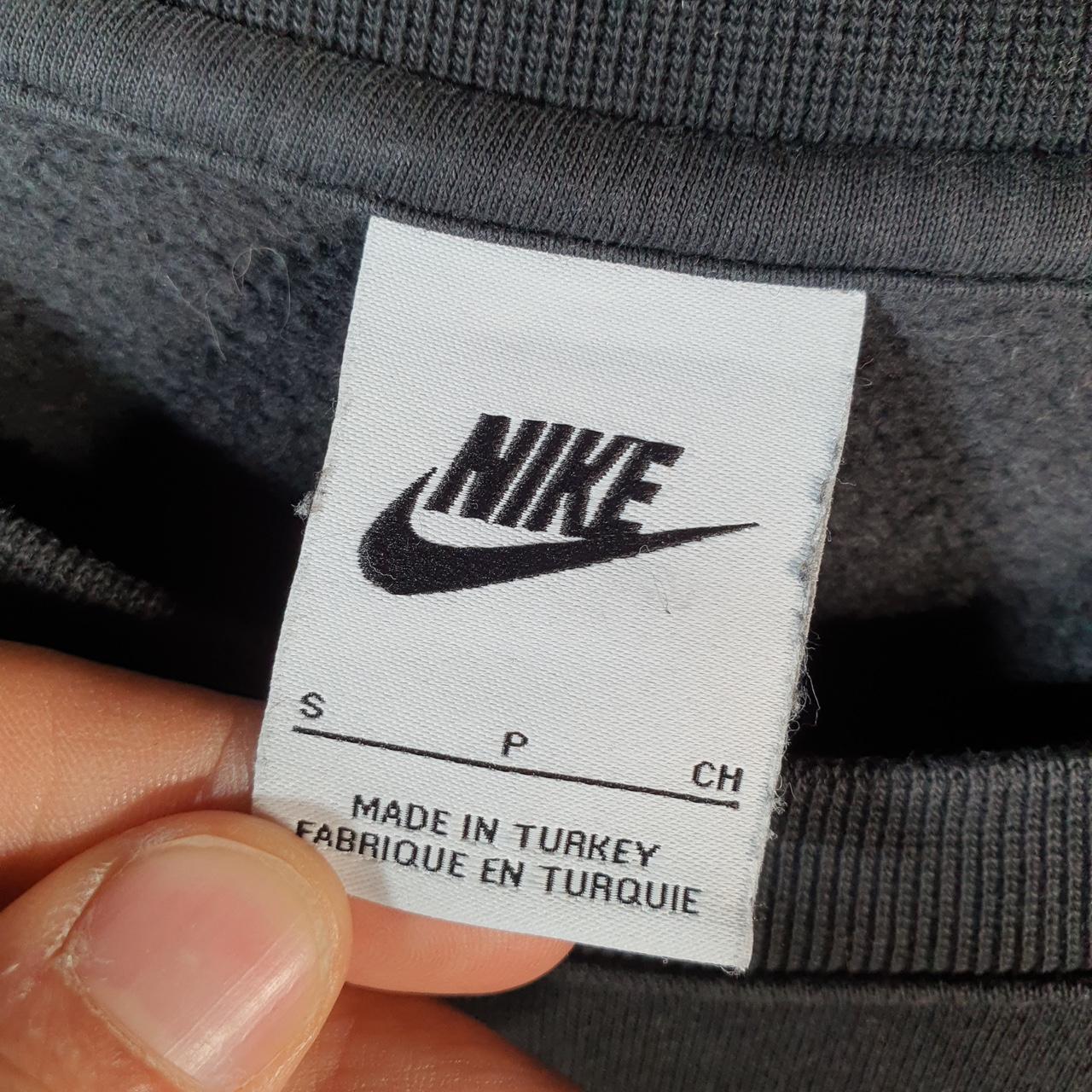 Vintage Nike Club Embroidered Sweatshirt Men’s Small Black Swoosh Y2K Pullover Logo