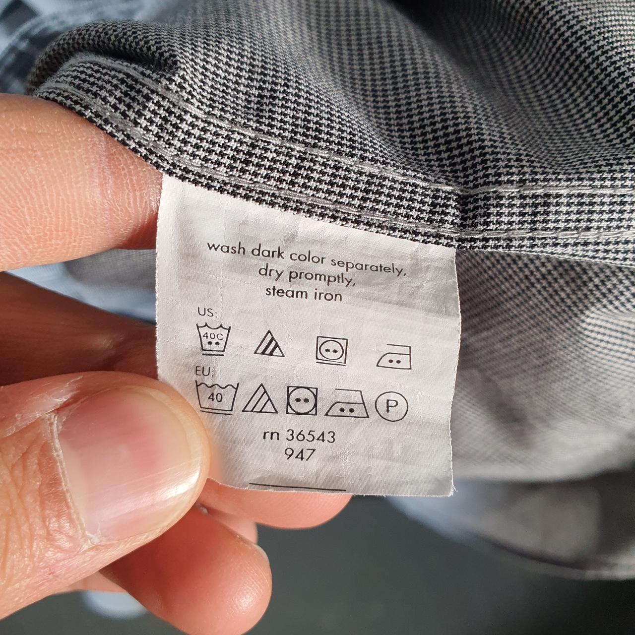 Vintage Chaps Ralph Lauren Shirt Men’s Medium Grey Checkered Cotton Custom Fit