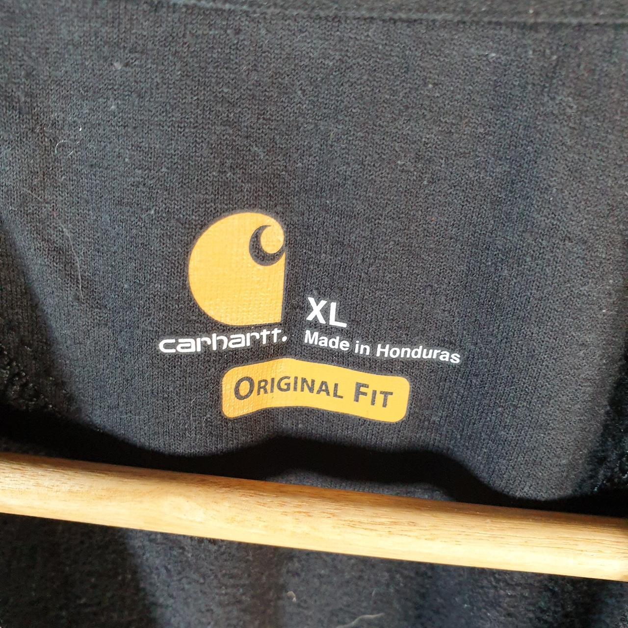 Vintage Carhartt Sweatshirt Mens XL Black Pullover Blank USA Original Fit