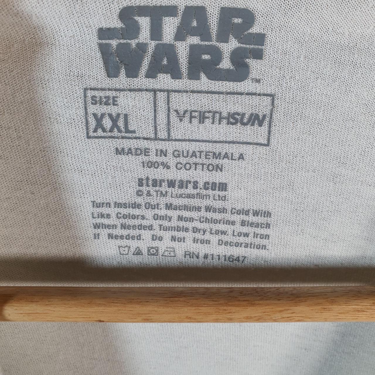 Vintage Star Wars Yoda T Shirt Shirt Womens 2XL White Logo Graphic Spellout