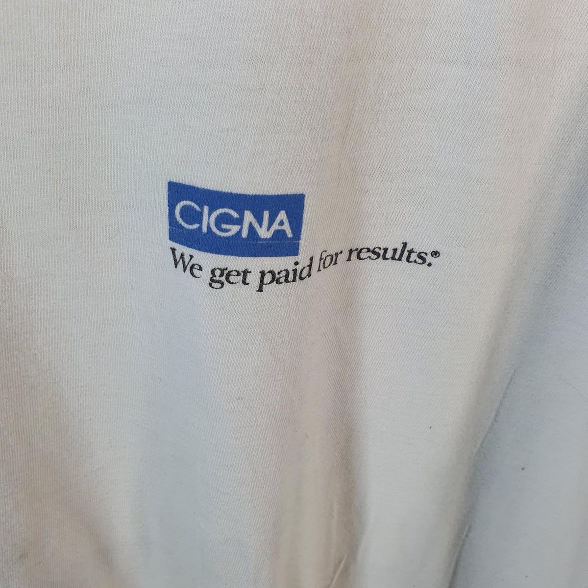 Vintage Tect Cigna Underwriting 90s USA Single Stitch T Shirt Men’s XL White