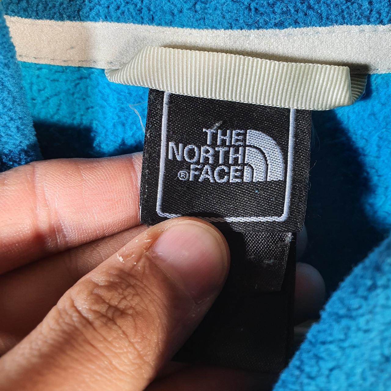 Vintage The North Face TNF Teddy Fleece Sweatshirt Mens XS Full Zip Blue Logo