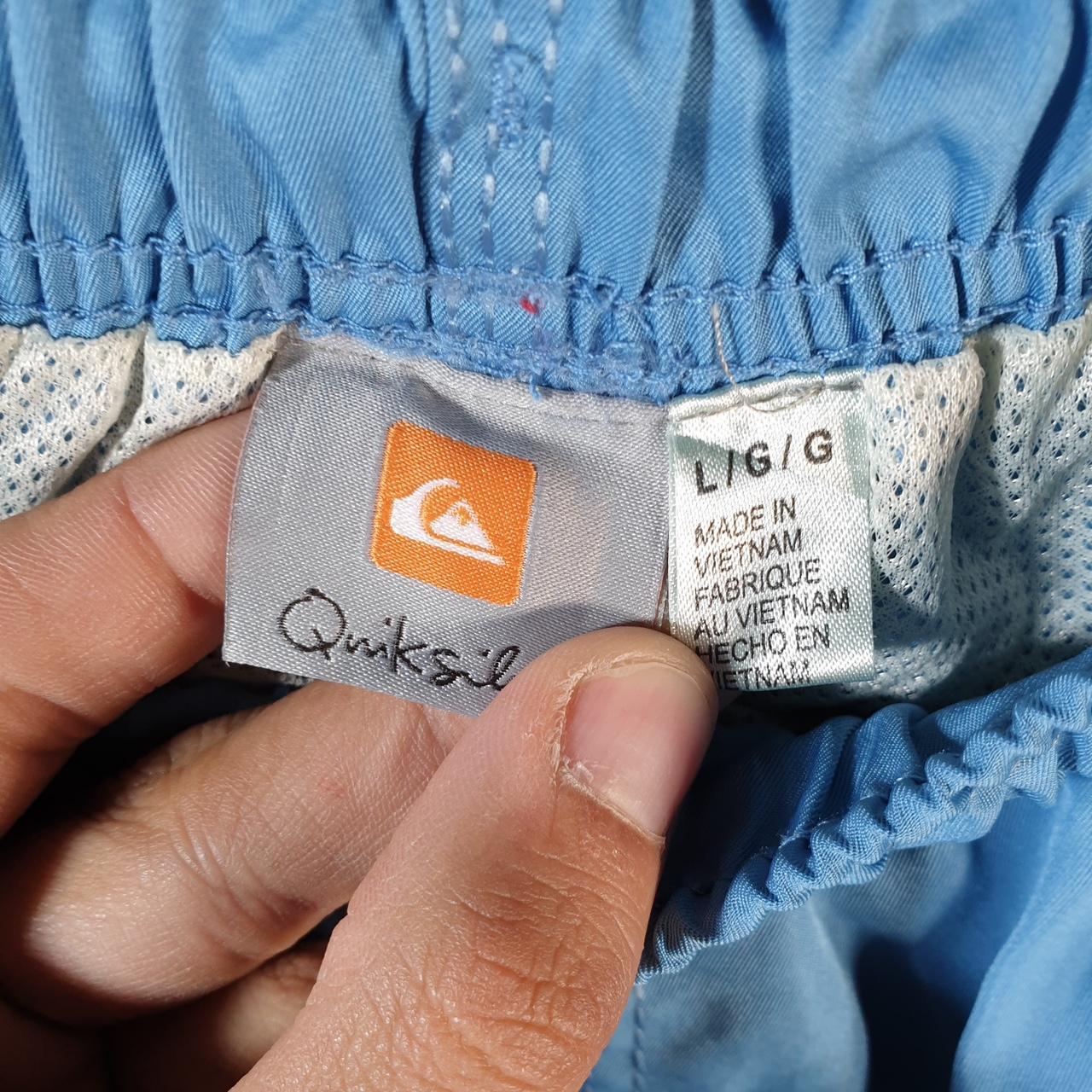 Vintage Quiksilver Chino Shorts Jorts Cargo Men’s Large Blue Baggy Cotton