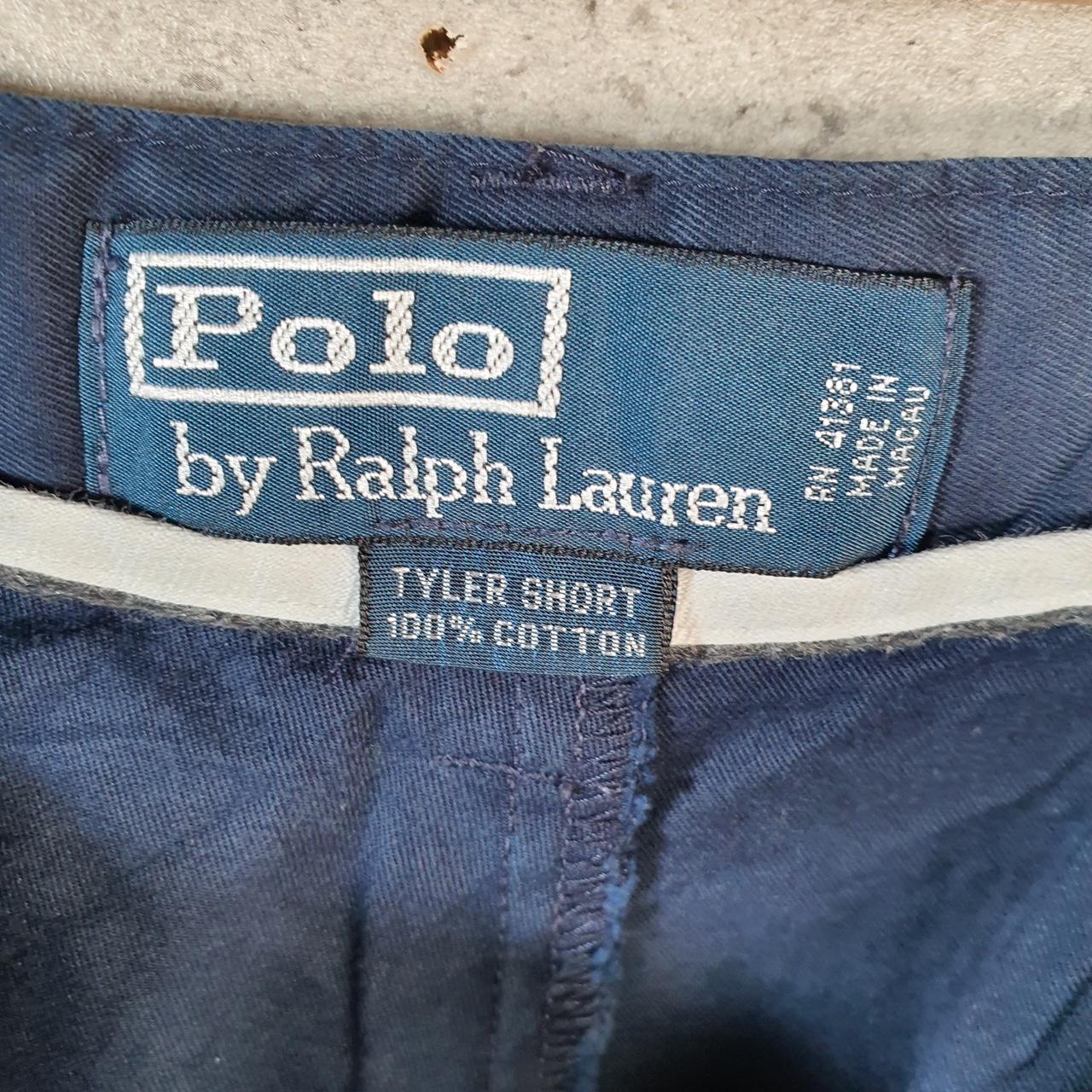 Vintage Ralph Lauren Polo Shorts Jorts Cargo Men’s W38 Blue Baggy Cotton A4658