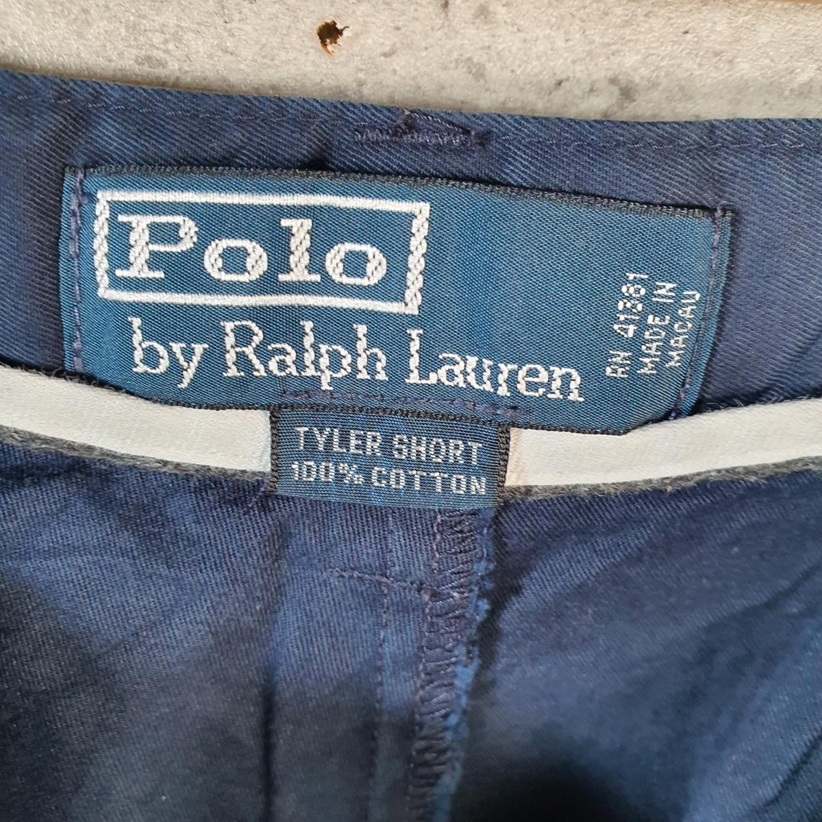 Vintage Ralph Lauren Polo Shorts Jorts Cargo Men’s W38 Blue Baggy Cotton A4658
