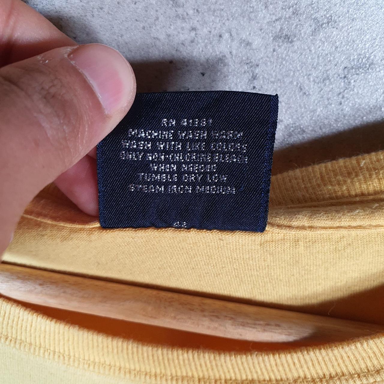 Vintage Ralph Lauren Polo Sport T Shirt Men’s XL Yellow Classic Fit Embroidered Pony C8695