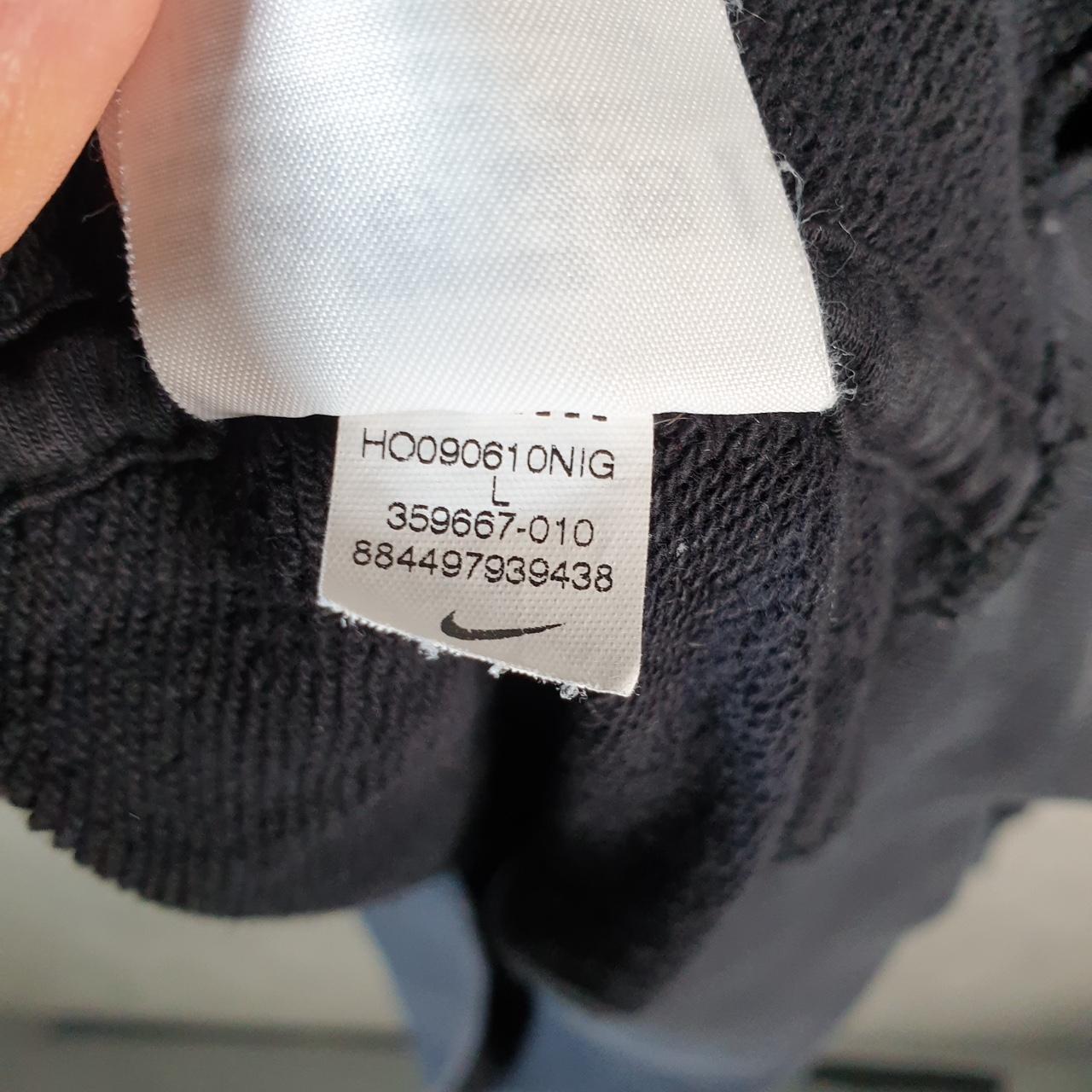 Vintage Nike 90s Club Hoodie Men’s Large Black Swoosh Y2K Pullover