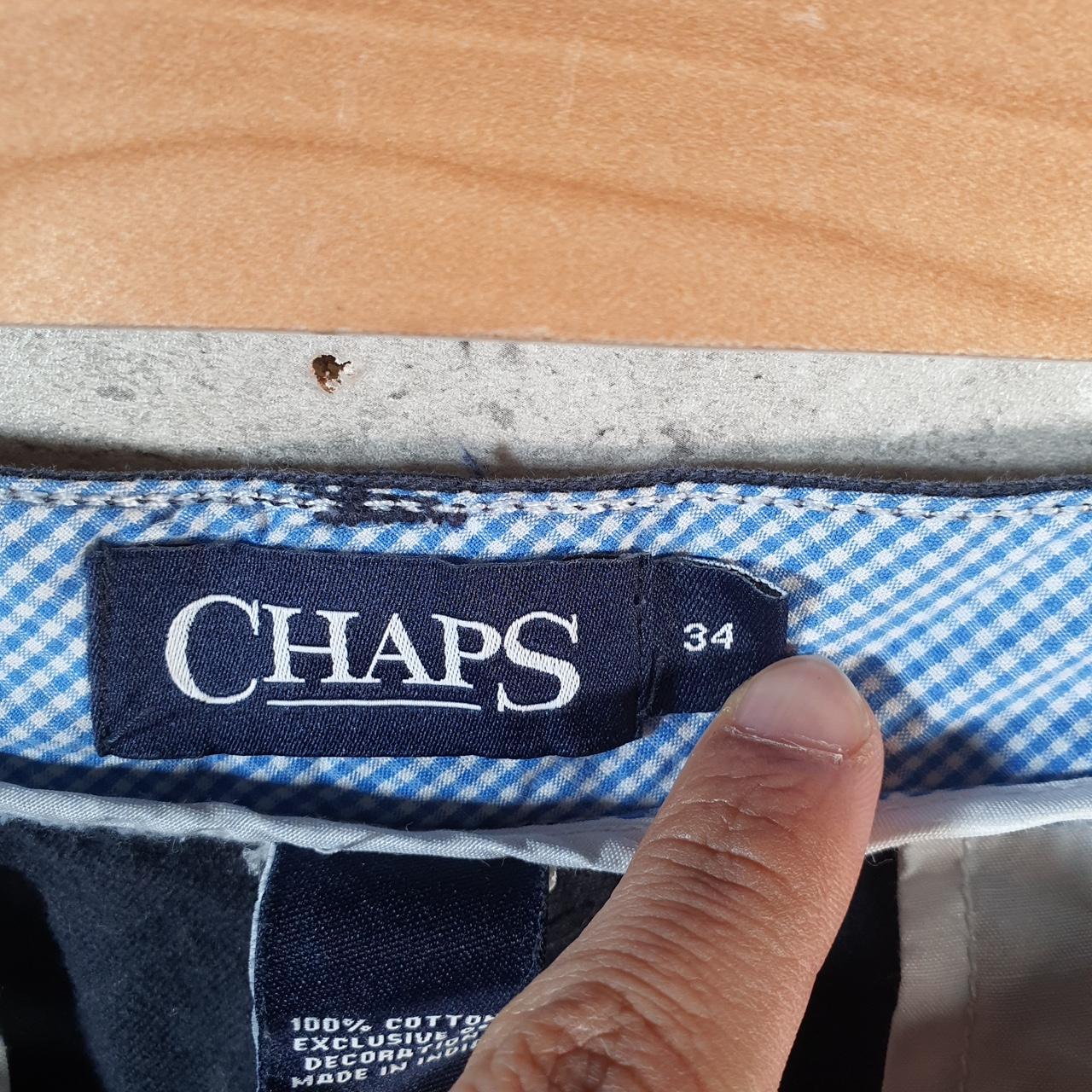 Vintage Chaps Ralph Lauren Polo Shorts Jorts Cargo Men’s W34 Navy Blue Baggy Cotton A4397