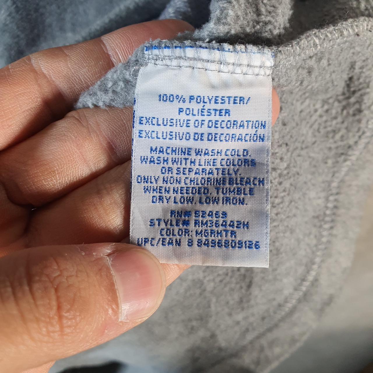 Vintage Starter Full Zip Fleece Sweatshirt Mens Large Grey Logo Winter