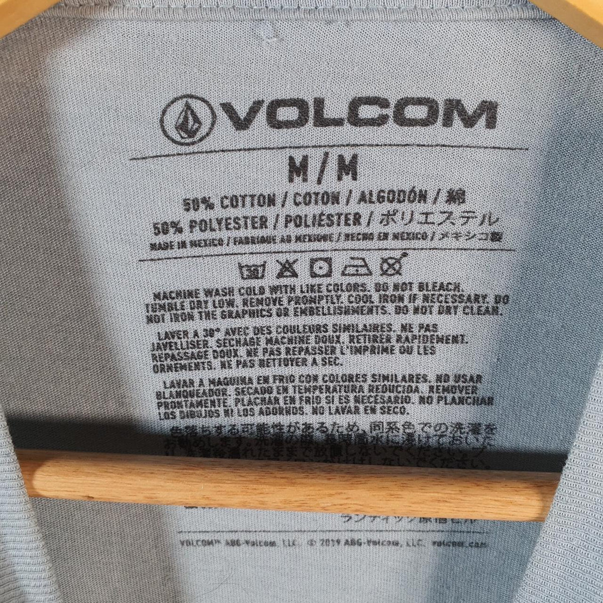 Vintage Volcom Y2K T Shirt Men’s Medium Blue Casual Sports Logo Athletic