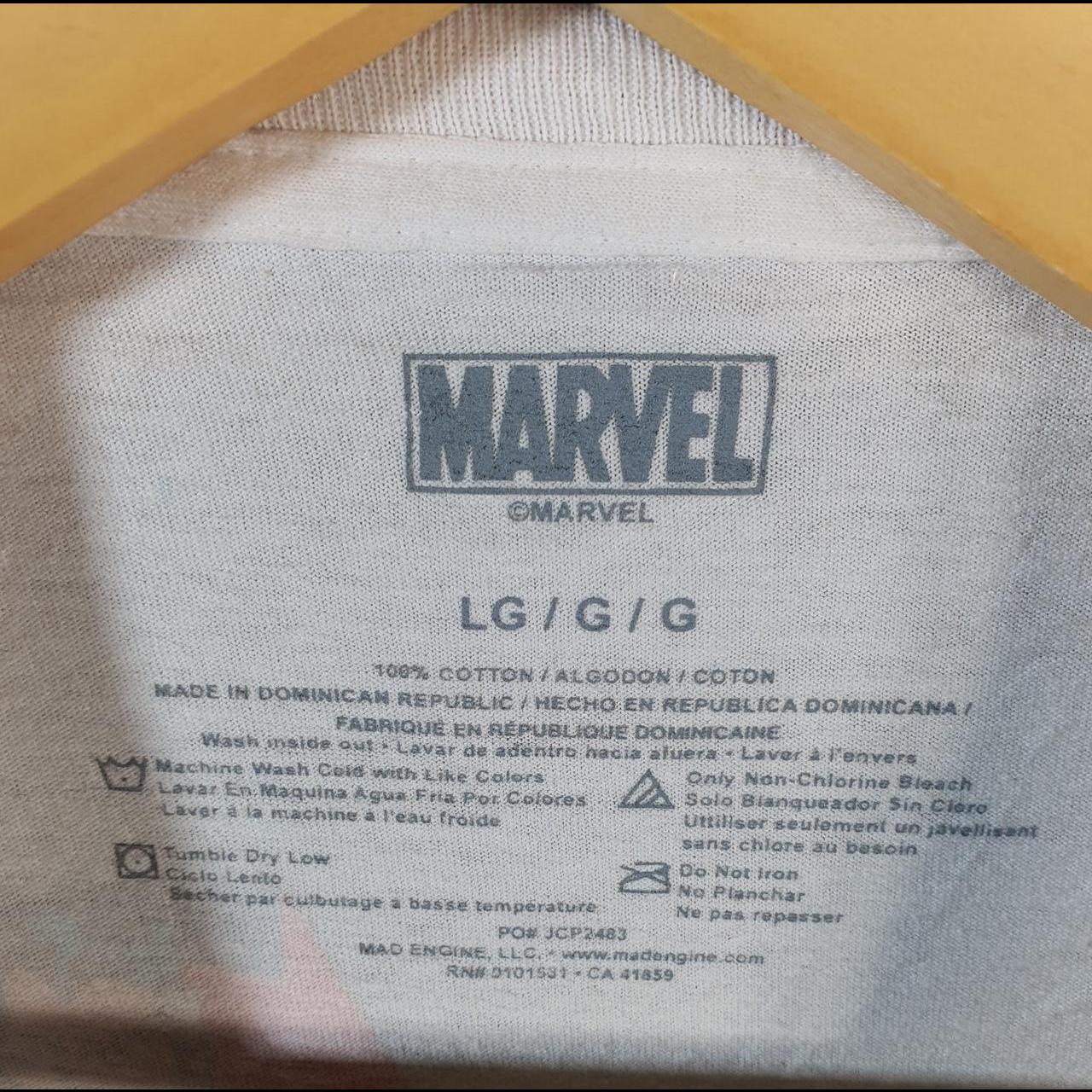 Vintage Marvel Avengers T Shirt Men’s Large White Movie Graphic Cartoon