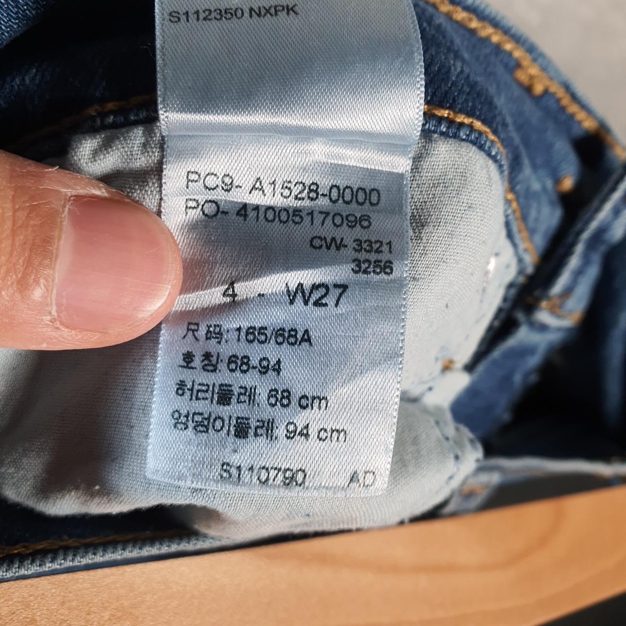 Vintage Levi’s Baggy Shorts Jorts Cargo Womens W27 Blue Relaxed Denim A4550