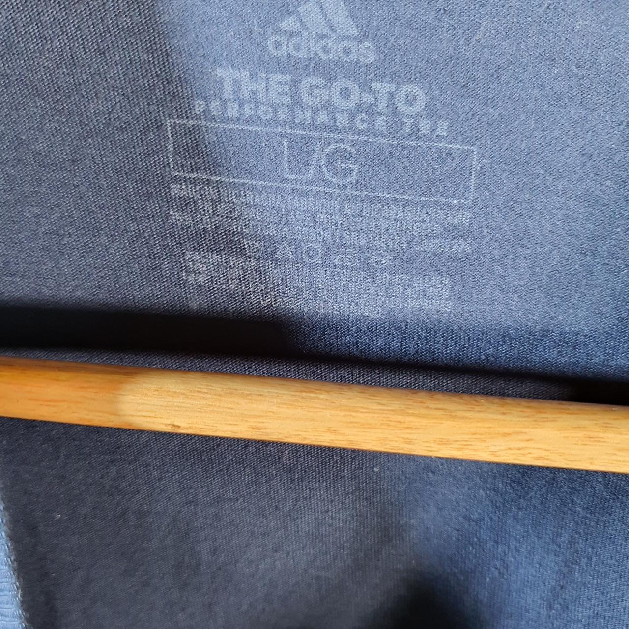 Vintage Adidas Go Tee Performance T Shirt Shirt Men’s Large Navy Blue Three Stripes Logo Athletic