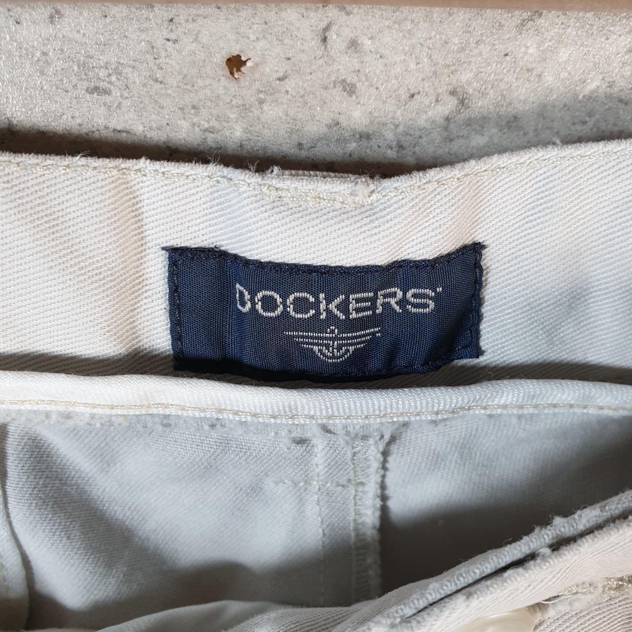 Vintage Dockers Shorts Jorts Cargo Men’s W34 White Baggy Cotton