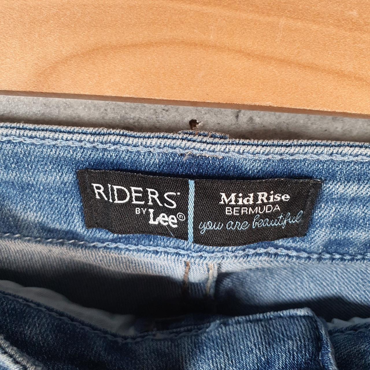 Vintage Lee Mid Rise Baggy Shorts Jorts Cargo Womens W34 Blue Relaxed Denim A4473