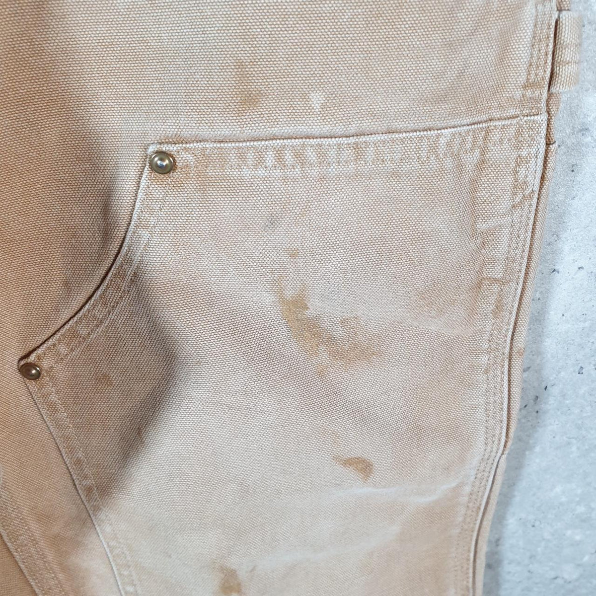 Vintage Carhartt Carpenter Double Knee Trousers Mens W29 L28 Brown Loose Original Fit