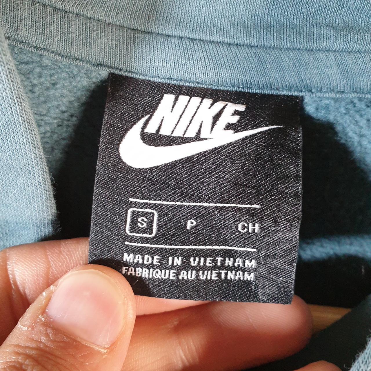 Vintage Nike Club Hoodie Men’s Small Blue Embroidered Y2K Pullover