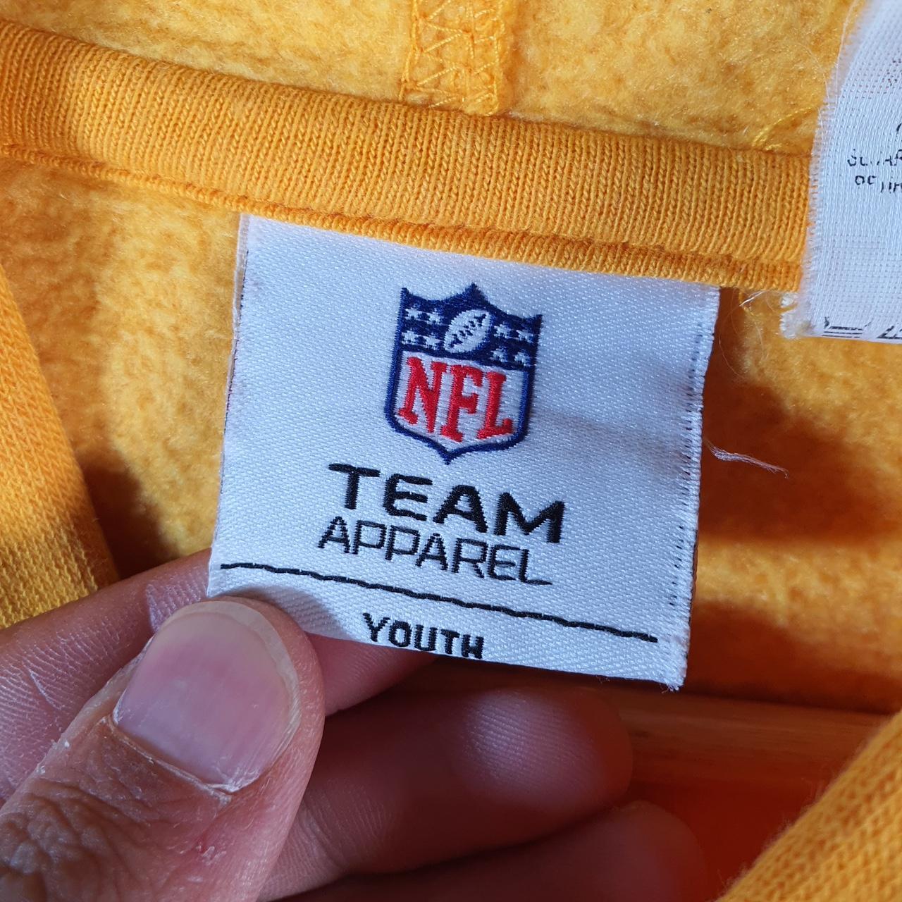 Vintage NFL Green Bay Packers Hoodie Youth XL Yellow Pullover USA Pro Sport