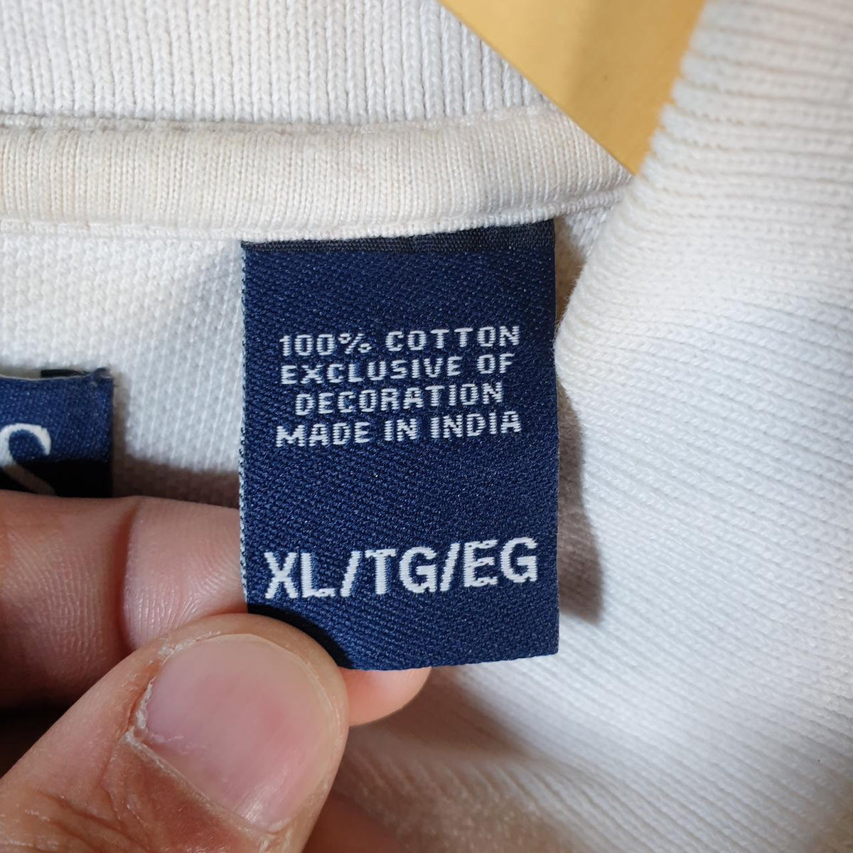 Vintage Chaps Ralph Lauren USA Shirt Men’s XL Striped White Cotton Custom Fit
