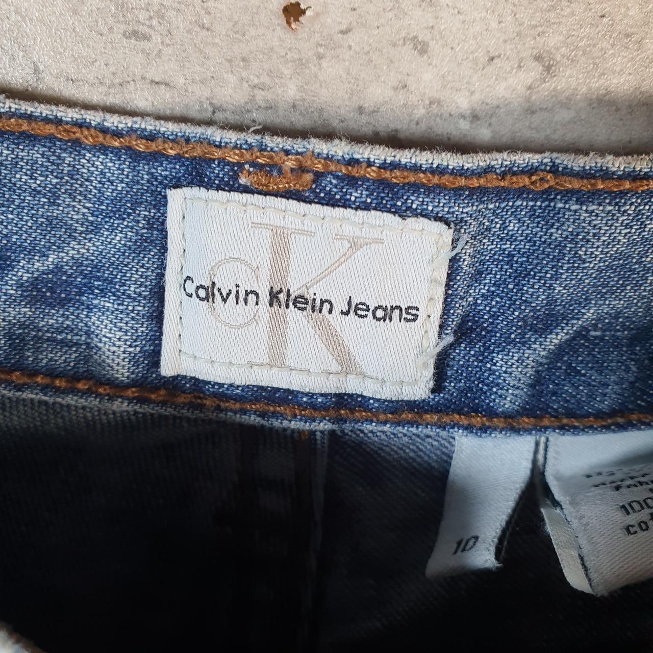 Vintage Calvin Klein Baggy Shorts Jorts Cargo Womens W32 Blue Relaxed Denim