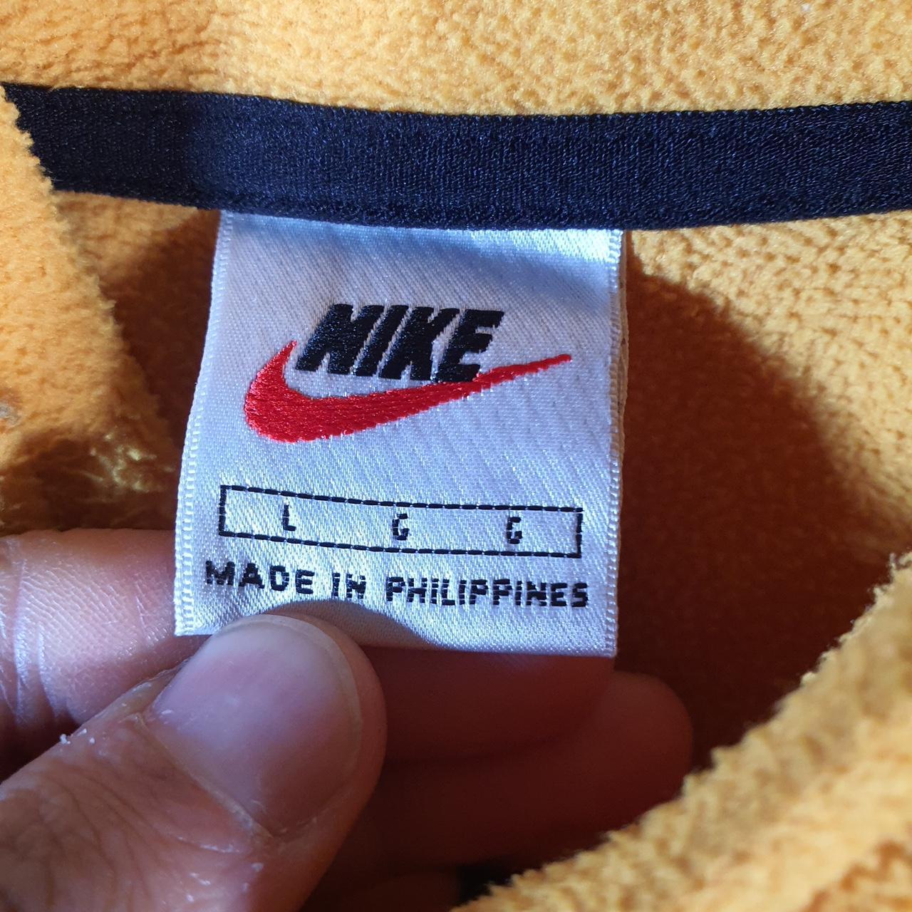 Vintage Nike 90s Therma Fit Fleece Sweatshirt Men’s Large Yellow Y2K 1/4 Zip Pullover