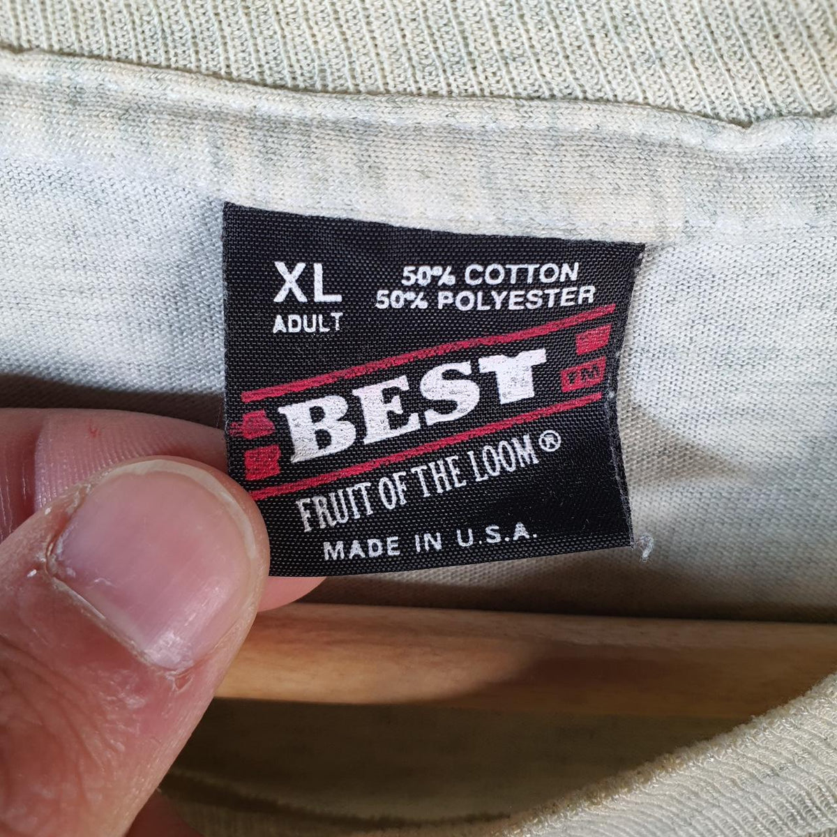 Vintage Best Fruit of the Loom Majestic Pines Black River Single Stitch T Shirt Men’s XL Grey Big Fish Vintage