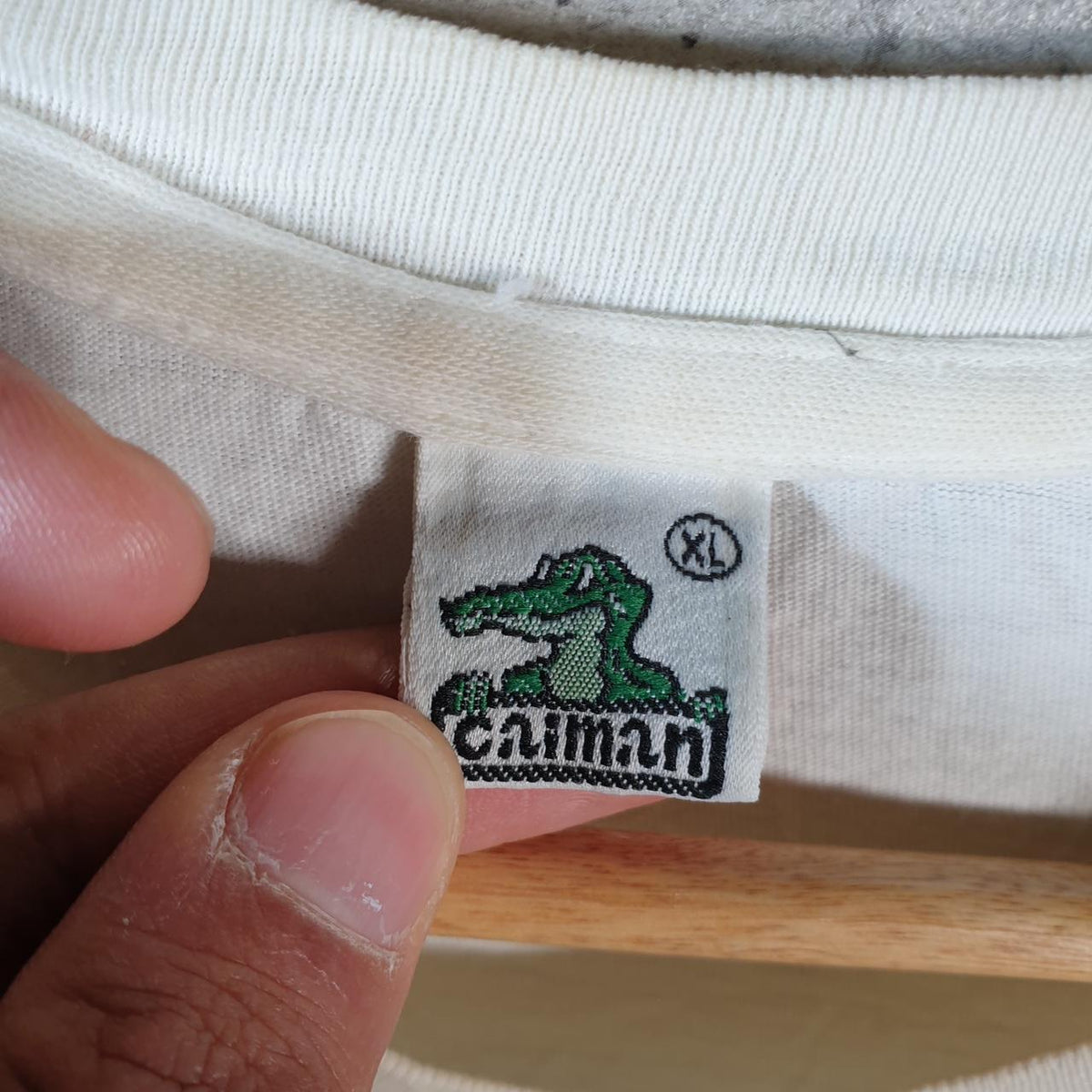 Vintage Caiman Puerto Plata Dominican Republic 90s USA Single Stitch T Shirt Men’s XL White