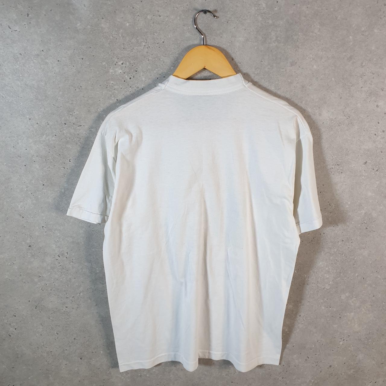 Vintage Fruit of the Loom Countries World 90s USA Single Stitch T Shirt Men’s Large White