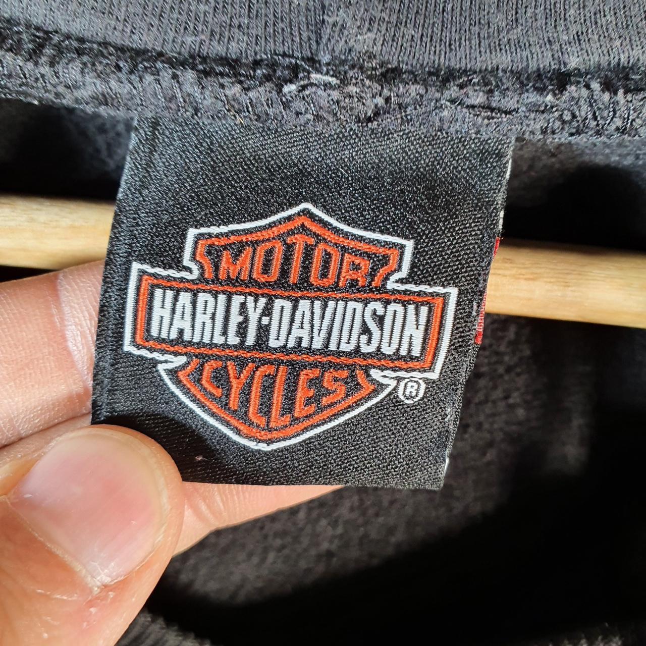 Vintage Harley Davidson Angel Wings California Monterey Bay Hoodie Womens XL Black