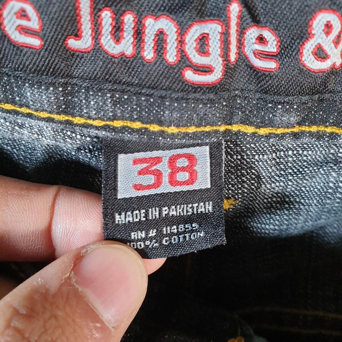 Vintage 5ive Jungle Baggy Y2K Hip Hop Jeans Shorts Jorts Mens W38 Grey Denim USA Big Fish Vintage