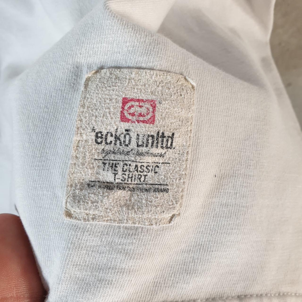 Vintage Ecko Unltd. Y2K T Shirt Men’s Large White Casual Sports Logo Athletic