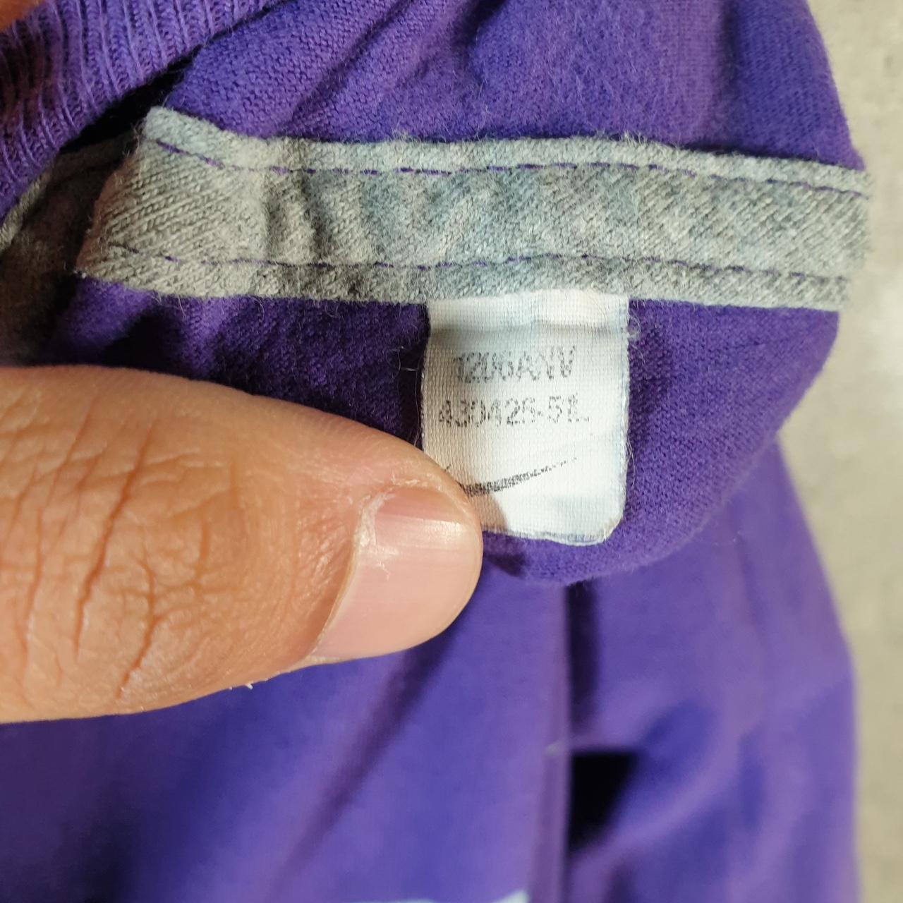 Vintage Nike T Shirt Men’s Medium Purple Printed Single Swoosh Logo Athletic C8286