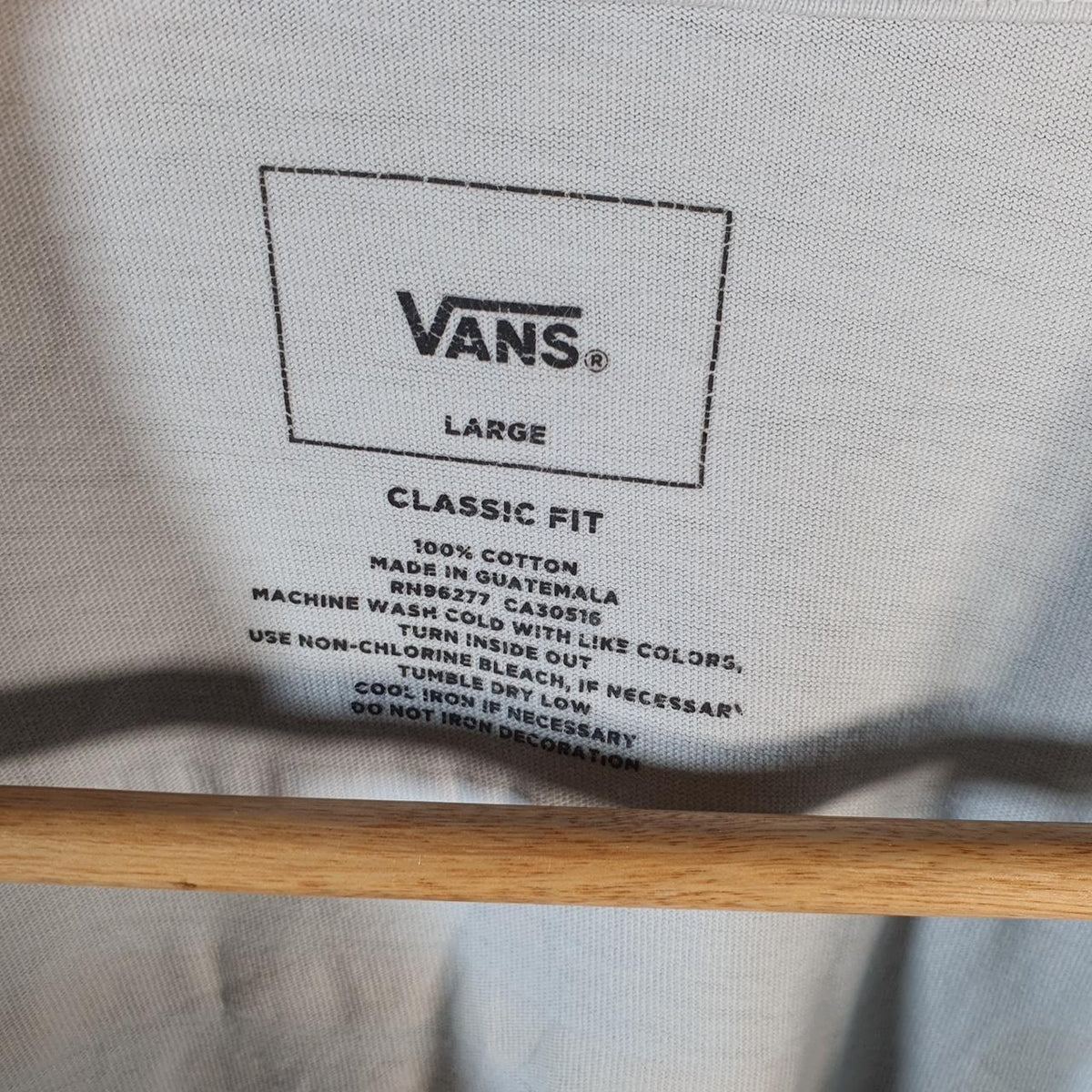 Vintage Vans Off The Wall T Shirt Shirt Men’s Large Casual Blue Logo Athletic C9827