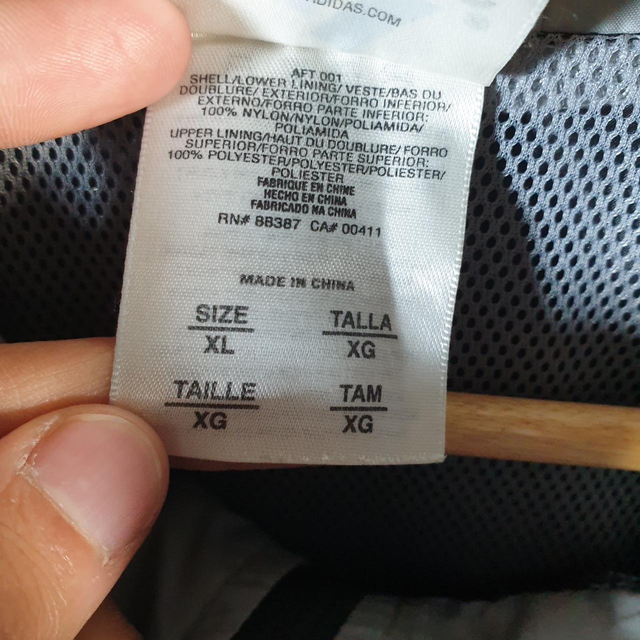 Vintage Adidas 90s Windbreaker Track Jacket Mens XL Black USA Three Stripes Full Zip