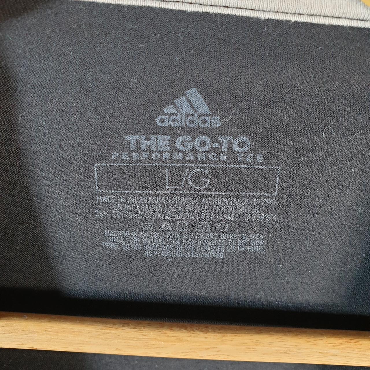 Vintage Adidas Go To Tee T Shirt Men’s Large Black Three Stripes Logo