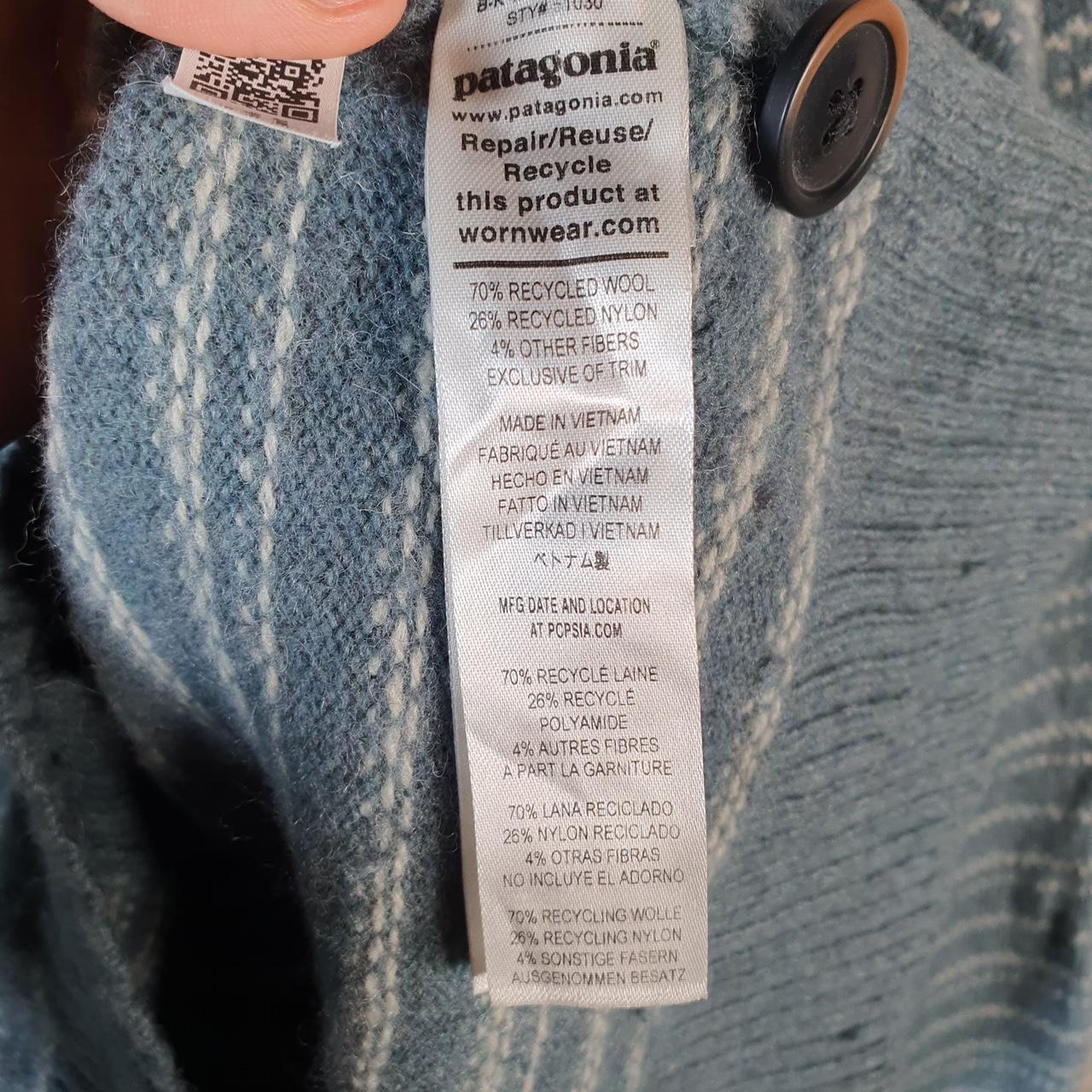 Vintage Patagonia 90s Driver Knit Cardigan Sweater small Brown Y2K Button Up