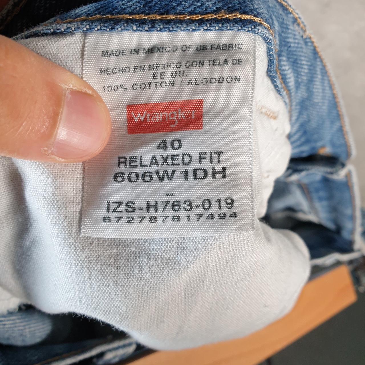 Vintage Wrangler Denim Shorts Jorts Cargo Men’s W40 Relaxed Blue Baggy Cotton