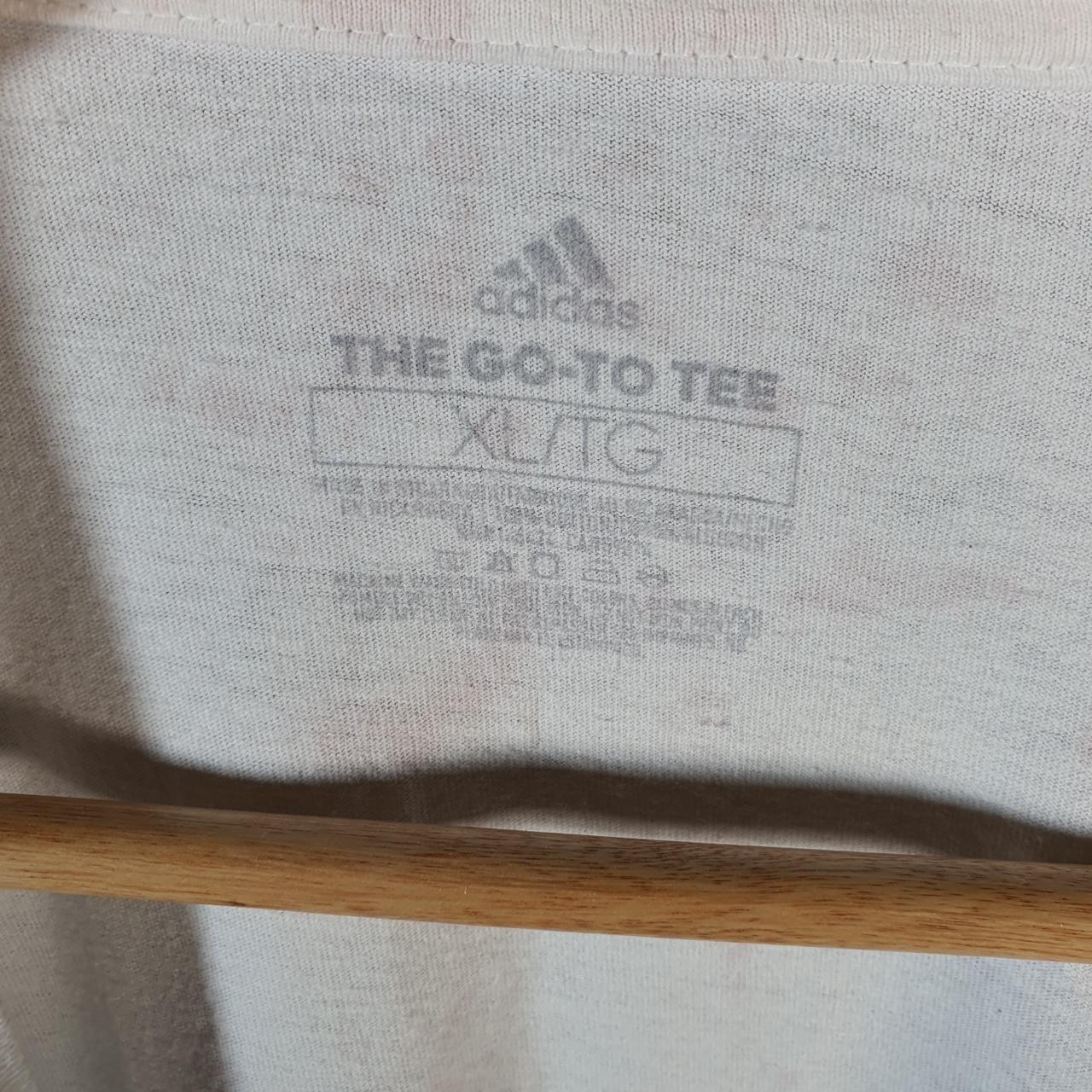 Vintage Adidas Go To Tee T Shirt Men’s XL white Three Stripes Logo