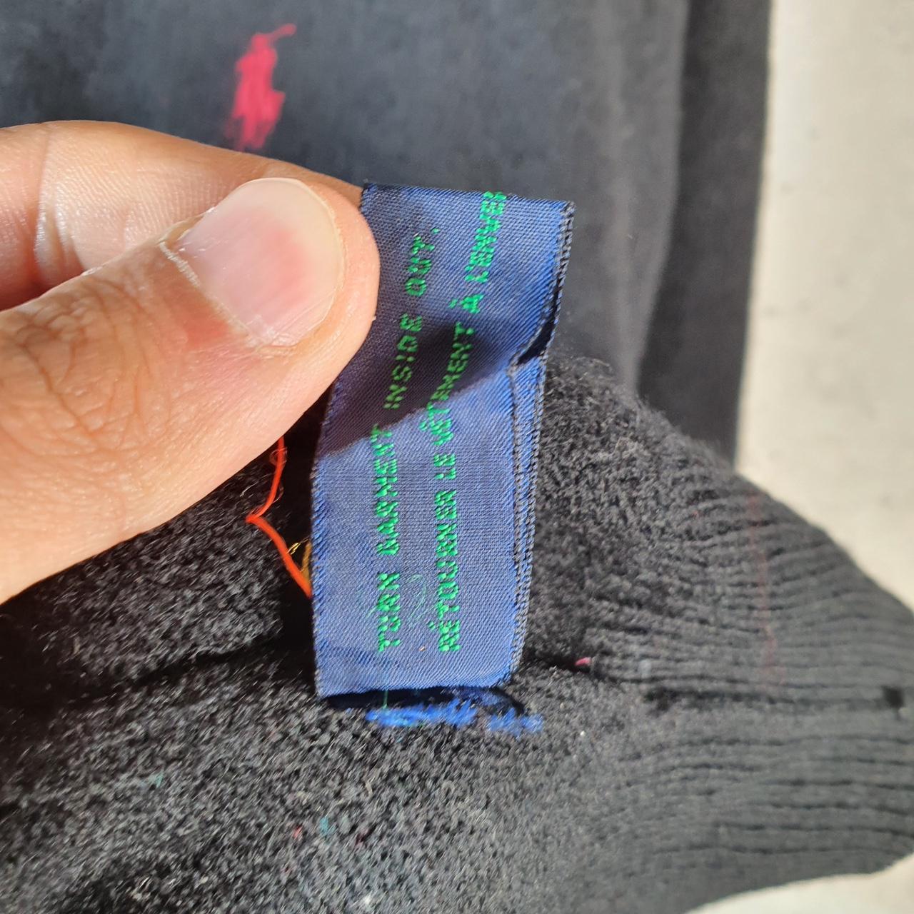 Vintage Ralph Lauren Polo Lambswool Sweatshirt Men’s XL Black Pullover Pony C8861