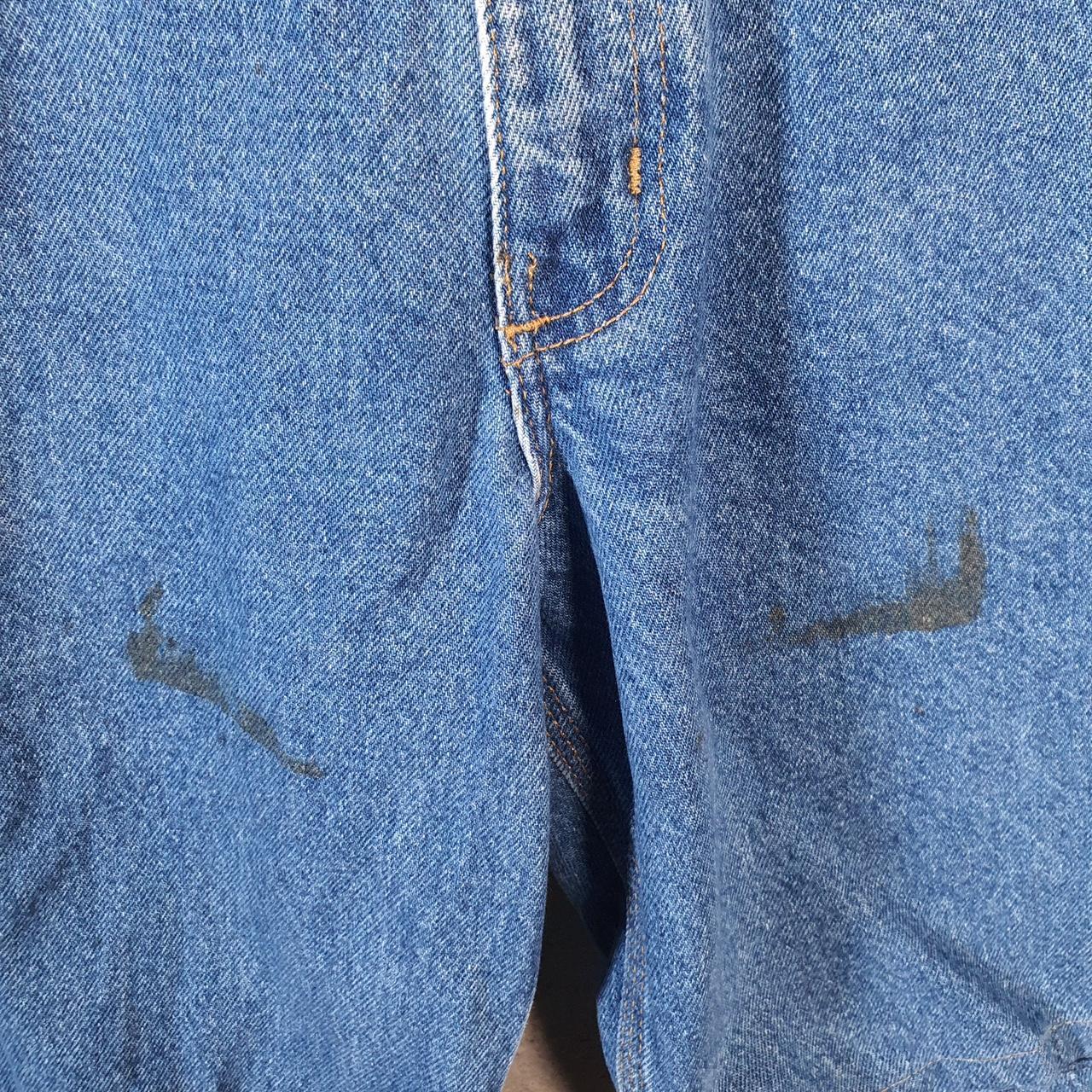 Vintage Carhartt Baggy Carpenter Shorts Jorts Cargo Men’s W36 Blue Relaxed Denim Fit Workwear Big Fish Vintage