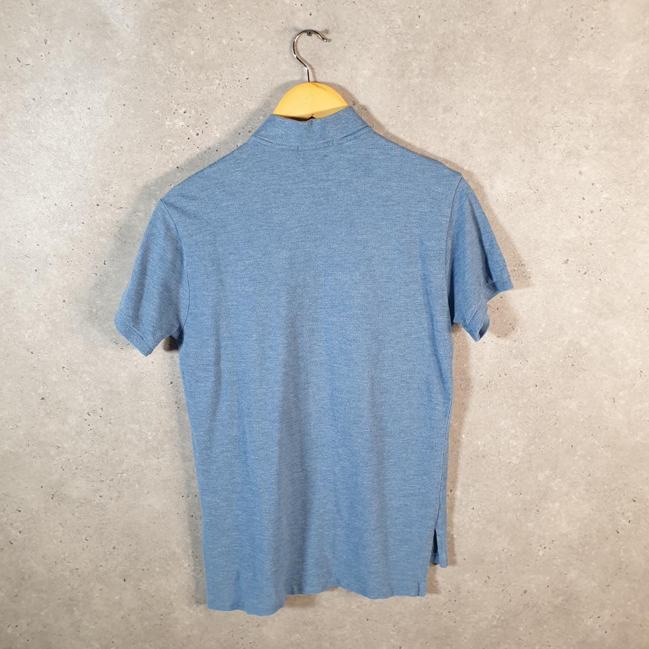 Vintage Ralph Lauren Polo Shirt Men’s Small Blue Custom Fit Embroidered Pony