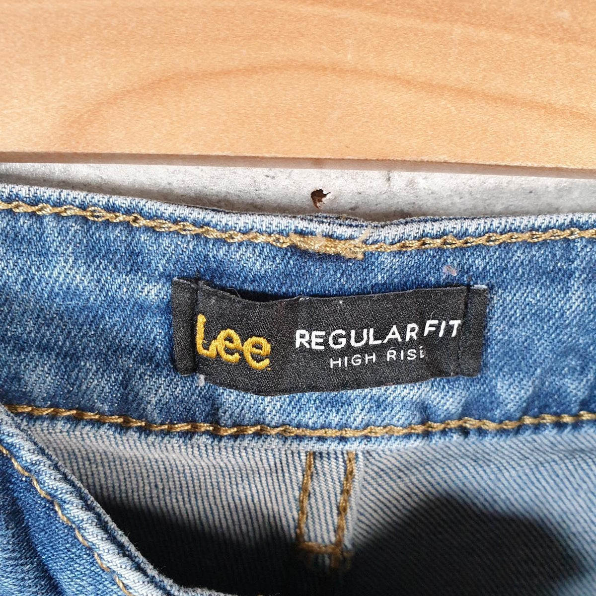 Vintage Lee Baggy Shorts Jorts Cargo Womens W28 Blue Relaxed Denim