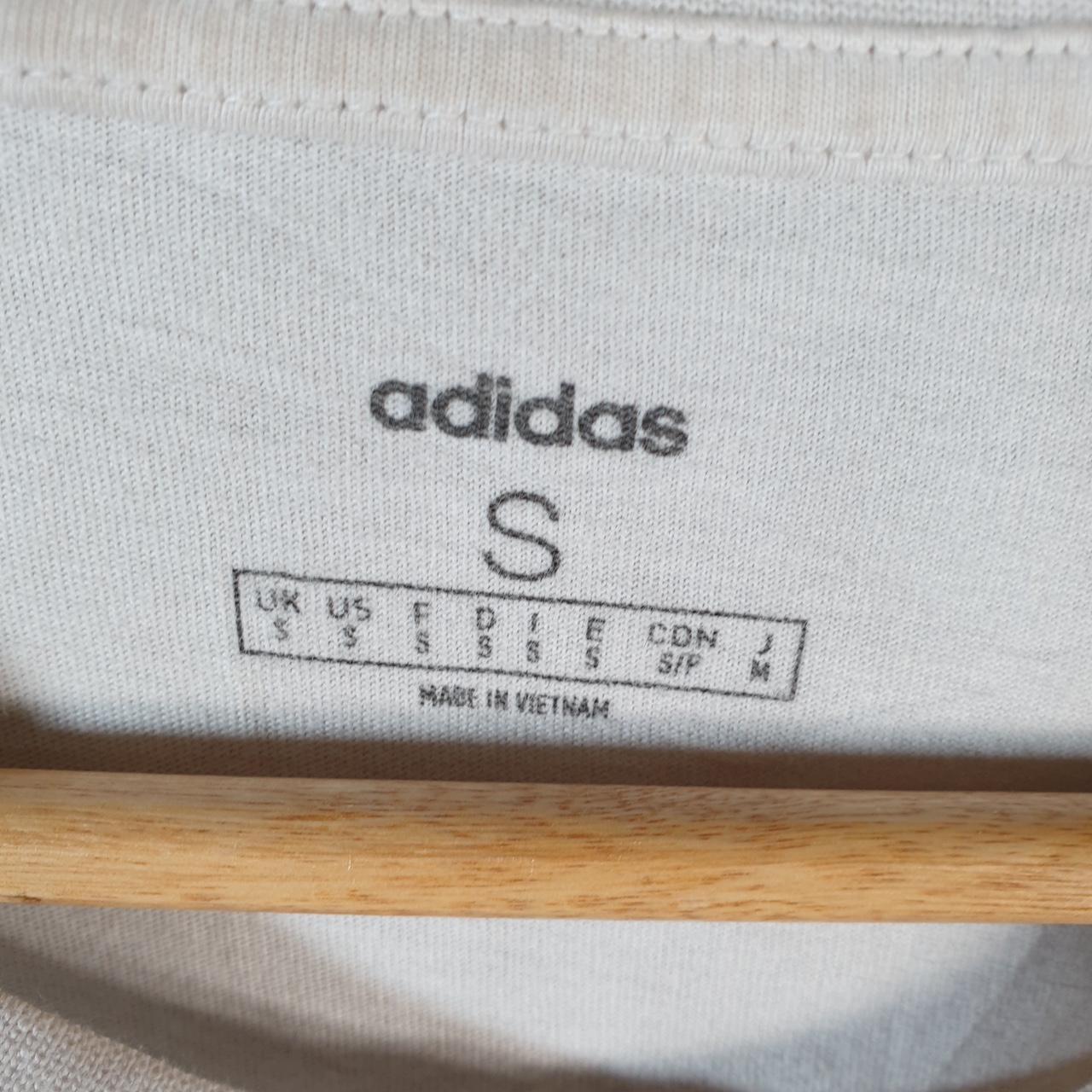 Vintage Adidas Athletes T Shirt Men’s Small White Three Stripes Athletic