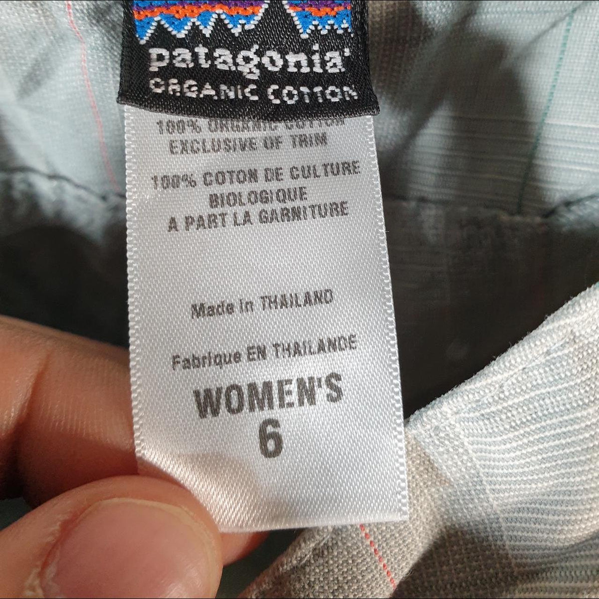 Vintage Patagonia Baggies Shorts Jorts Cargo Womens W32 Blue Checkered Fishing Hiking A4784