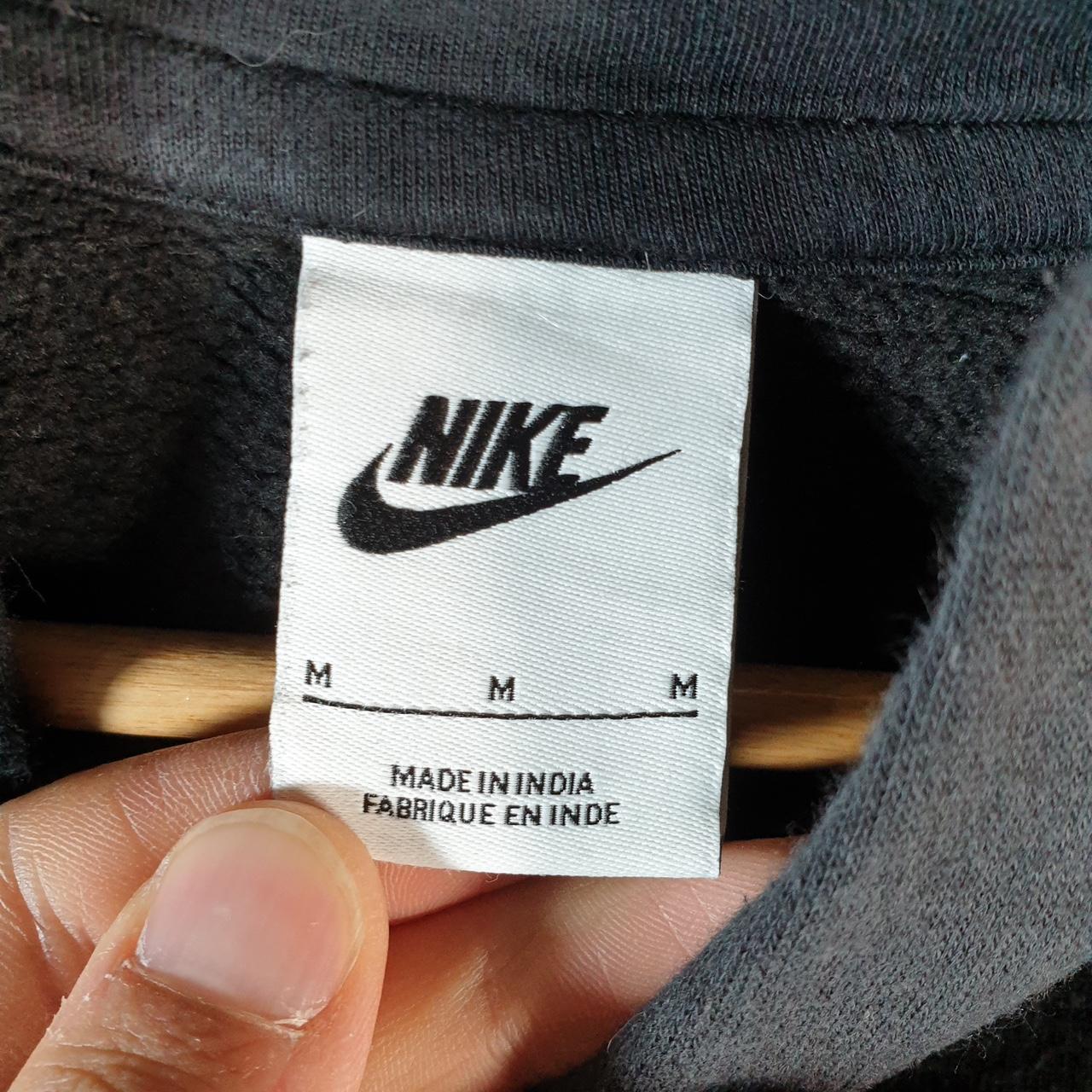 Vintage Nike Club Embroidered Hoodie Men’s Medium Black Swoosh Y2K Pullover