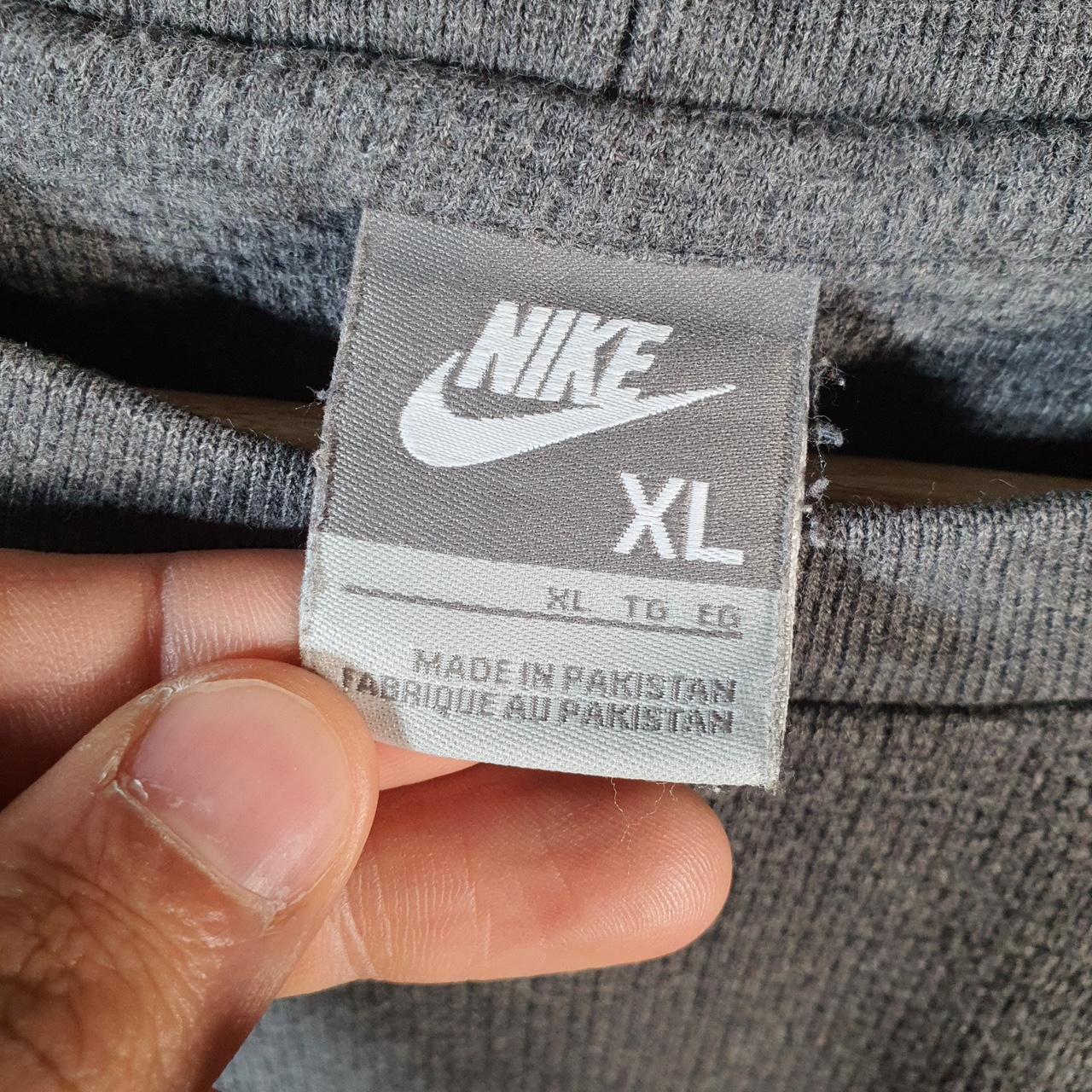 Vintage Nike 90s Knit Club Sweatshirt Mens XL Grey Swoosh Y2K Pullover Logo