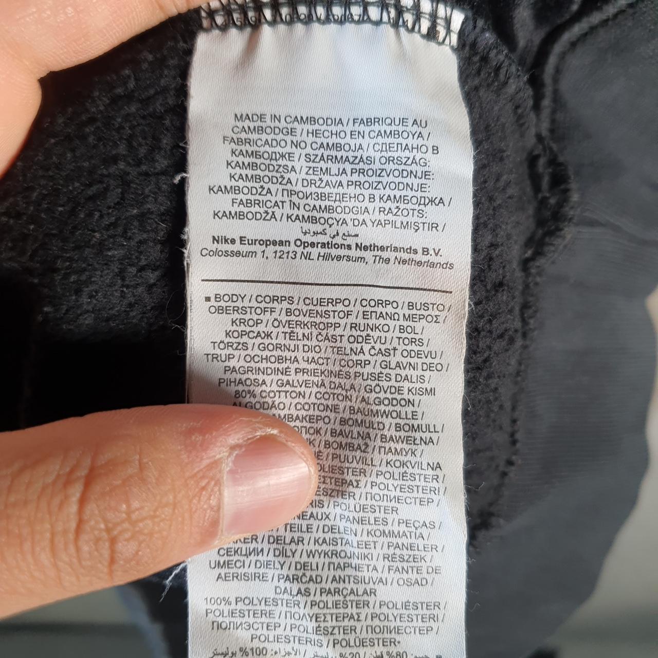 Vintage Nike Club Spellout Hoodie Men’s Medium Black Swoosh Y2K Pullover