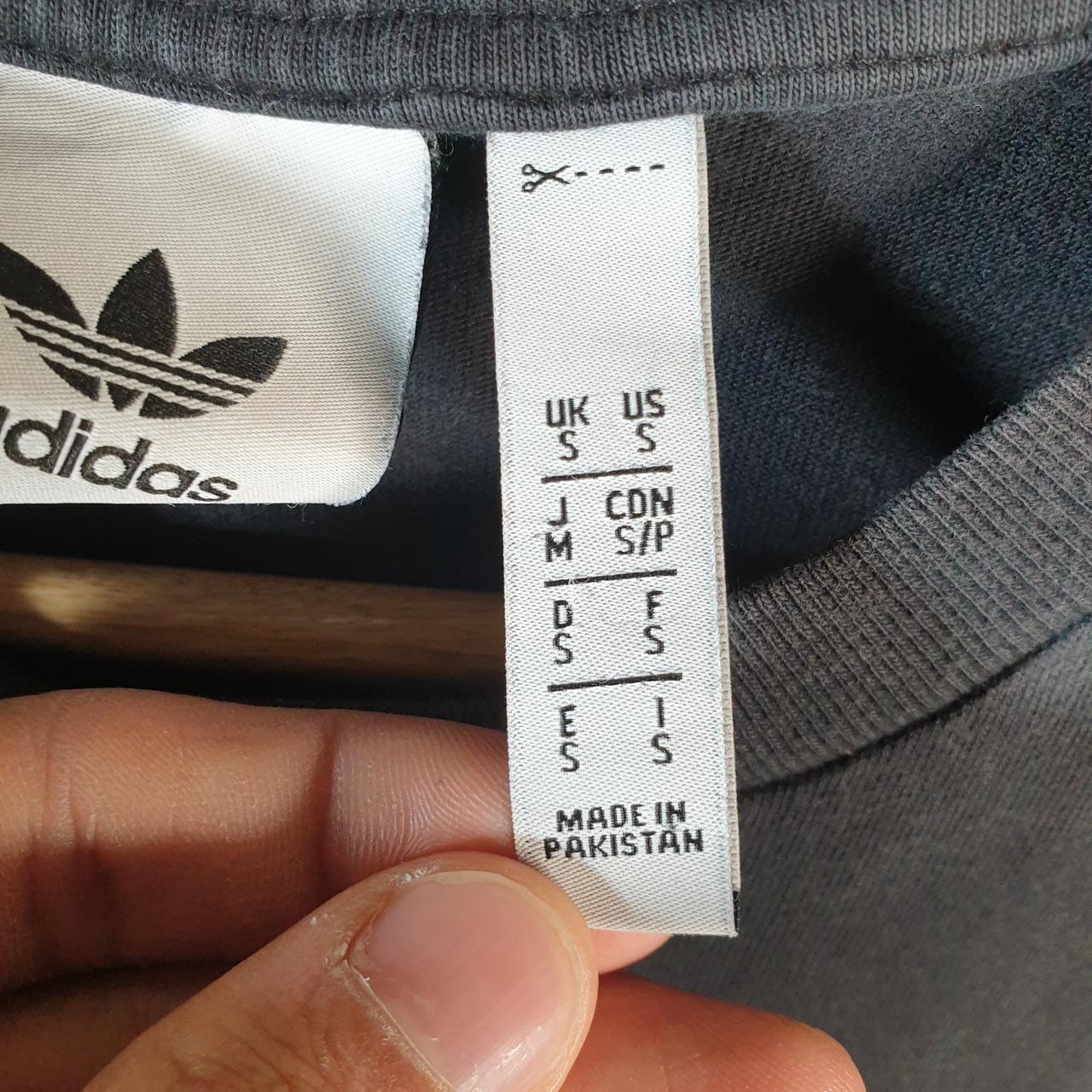 Vintage Adidas Trefoil T Shirt Men’s Small Black Spellout Logo Athletic